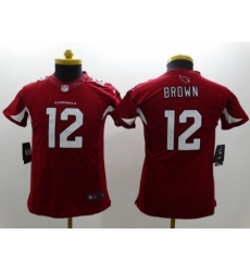Youth Nike Arizona Cardinals #12 John Brown Red Limited Jersey