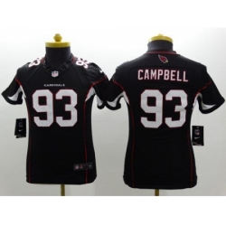 Youth Nike Arizona Cardinals #93 Calais Campbell Black Alternate Limited Jersey