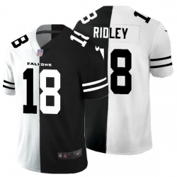 Atlanta Falcons 18 Calvin Ridley Men Black V White Peace Split Nike Vapor Untouchable Limited NFL Jersey