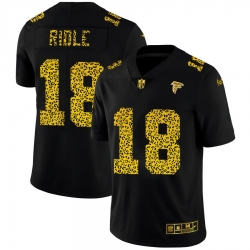Atlanta Falcons 18 Calvin Ridley Men Nike Leopard Print Fashion Vapor Limited NFL Jersey Black