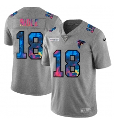 Atlanta Falcons 18 Calvin Ridley Men Nike Multi Color 2020 NFL Crucial Catch NFL Jersey Greyheather