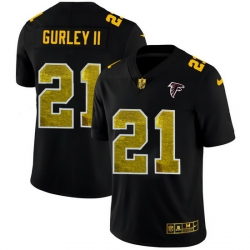 Atlanta Falcons 21 Todd Gurley II Men Black Nike Golden Sequin Vapor Limited NFL Jersey