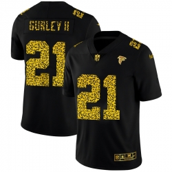 Atlanta Falcons 21 Todd Gurley II Men Nike Leopard Print Fashion Vapor Limited NFL Jersey Black