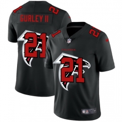 Atlanta Falcons 21 Todd Gurley II Men Nike Team Logo Dual Overlap Limited NFL Jersey Black