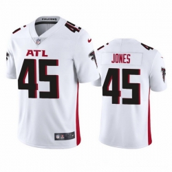 Atlanta Falcons 45 Deion Jones Men Nike White 2020 Vapor Untouchable Limited NFL Jersey