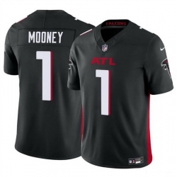 Men Atlanta Falcons 1 Darnell Mooney Black 2024 F U S E  Vapor Untouchable Limited Stitched Football Jersey