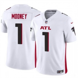 Men Atlanta Falcons 1 Darnell Mooney White 2024 F U S E  Vapor Untouchable Limited Stitched Football Jersey