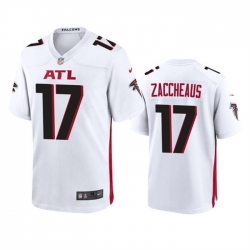 Men Atlanta Falcons 17 Olamide Zaccheaus White Stitched Football Game Jersey