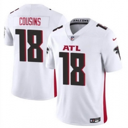 Men Atlanta Falcons 18 Kirk Cousins White Vapor Untouchable Limited Football Stitched Jersey