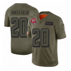 Men Atlanta Falcons 20 Kendall Sheffield Limited Camo 2019 Salute to Service Football Jersey