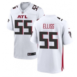 Men Atlanta Falcons 55 Kaden Elliss White Stitched Football Game Jersey