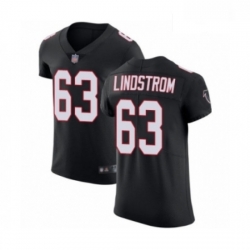 Men Atlanta Falcons 63 Chris Lindstrom Black Alternate Vapor Untouchable Elite Player Football Jersey