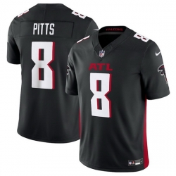 Men Atlanta Falcons 8 Kyle Pitts Black 2023 F U S E  Vapor Untouchable Limited Stitched Football Jersey