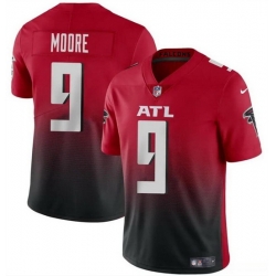Men Atlanta Falcons 9 Rondale Moore Red Black Vapor Untouchable Limited Stitched Football Jersey