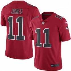 Men Nike Atlanta Falcons 11 Julio Jones Elite Red Rush Vapor Untouchable NFL Jersey