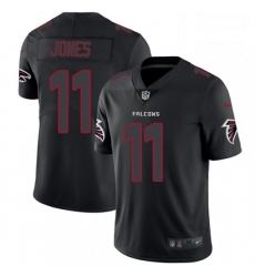 Men Nike Atlanta Falcons 11 Julio Jones Limited Black Rush Impact NFL Jersey