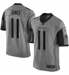 Men Nike Atlanta Falcons 11 Julio Jones Limited Gray Gridiron NFL Jersey