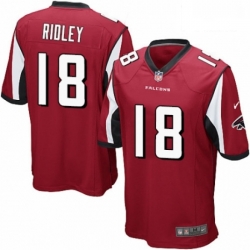 Men Nike Atlanta Falcons 18 Calvin Ridley Game Red Team Color NFL Jersey