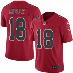 Men Nike Atlanta Falcons 18 Calvin Ridley Limited Red Rush Vapor Untouchable NFL Jersey