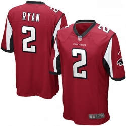Men Nike Atlanta Falcons 2 Matt Ryan Game Red Team Color NFL Jersey