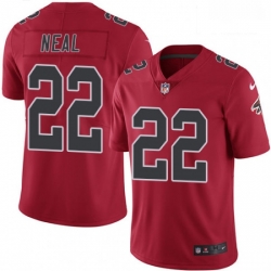 Men Nike Atlanta Falcons 22 Keanu Neal Limited Red Rush Vapor Untouchable NFL Jersey
