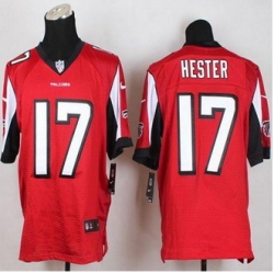 NEW Atlanta Falcons #17 Devin Hester Red Team Color Men Stitched NFL Elite Jersey