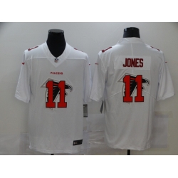 Nike Atlanta Falcons 11 Julio Jones White Shadow Logo Limited Jersey