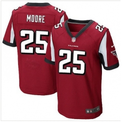 Nike Atlanta Falcons #25 William Moore Red Team Color Mens Stitched NFL Elite Jersey