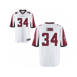 Nike Atlanta Falcons 34 Bradie Ewing White Game NFL Jersey