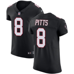 Nike Atlanta Falcons 8 Kyle Pitts Black Alternate Men Stitched NFL Vapor Untouchable Elite Jersey