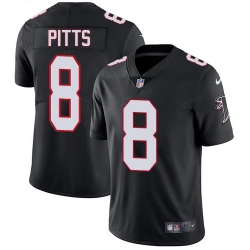 Nike Atlanta Falcons 8 Kyle Pitts Black Alternate Men Stitched NFL Vapor Untouchable Limited Jersey