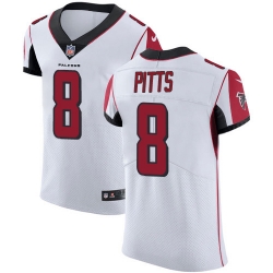 Nike Atlanta Falcons 8 Kyle Pitts White Men Stitched NFL Vapor Untouchable Elite Jersey