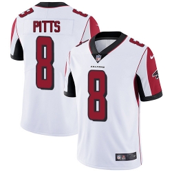 Nike Atlanta Falcons 8 Kyle Pitts White Men Stitched NFL Vapor Untouchable Limited Jersey