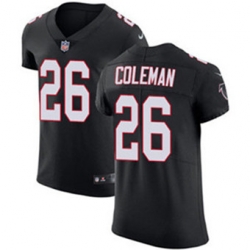 Nike Falcons #26 Tevin Coleman Black Alternate Mens Stitched NFL Vapor Untouchable Elite Jersey