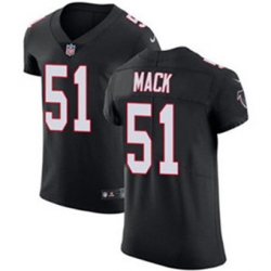 Nike Falcons #51 Alex Mack Black Alternate Mens Stitched NFL Vapor Untouchable Elite Jersey
