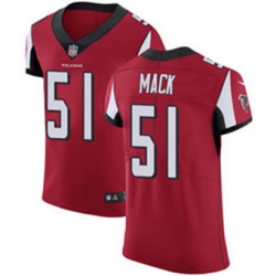 Nike Falcons #51 Alex Mack Red Team Color Mens Stitched NFL Vapor Untouchable Elite Jersey