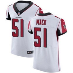 Nike Falcons #51 Alex Mack White Mens Stitched NFL Vapor Untouchable Elite Jersey