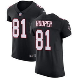 Nike Falcons #81 Austin Hooper Black Alternate Mens Stitched NFL Vapor Untouchable Elite Jersey