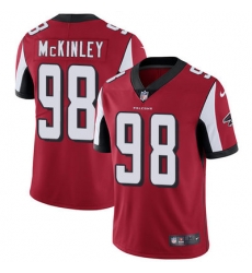 Nike Falcons #98 Takkarist McKinley Red Team Color Mens Stitched NFL Vapor Untouchable Limited Jersey