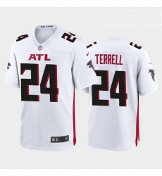 men a.j. terrell atlanta falcons white game jersey 2020 