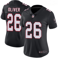Falcons #26 Isaiah Oliver Black Alternate Women Stitched Football Vapor Untouchable Limited Jersey