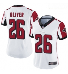 Falcons #26 Isaiah Oliver White Women Stitched Football Vapor Untouchable Limited Jersey