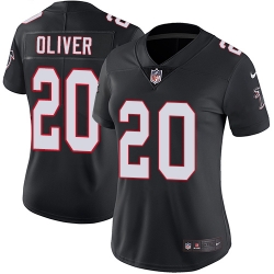 Nike Falcons #20 Isaiah Oliver Black Alternate Womens Stitched NFL Vapor Untouchable Limited Jersey