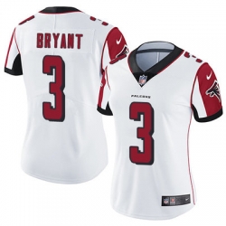 Nike Falcons #3 Matt Bryant White Womens Stitched NFL Vapor Untouchable Limited Jersey