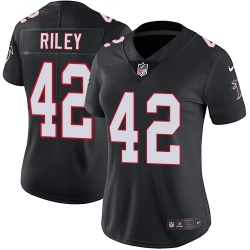 Nike Falcons #42 Duke Riley Black Alternate Womens Stitched NFL Vapor Untouchable Limited Jersey