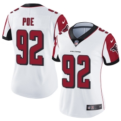 Nike Falcons #92 Dontari Poe White Womens Stitched NFL Vapor Untouchable Limited Jersey