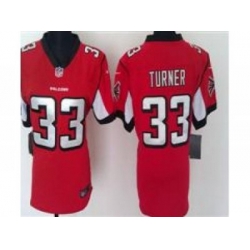 Nike Women Atlanta Falcons #33 Michael Turner Red Jerseys