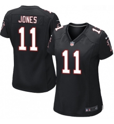 Womens Nike Atlanta Falcons 11 Julio Jones Game Black Alternate NFL Jersey