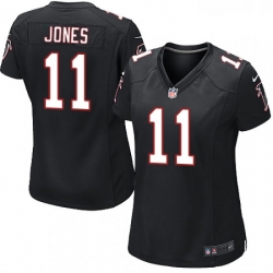 Womens Nike Atlanta Falcons 11 Julio Jones Game Black Alternate NFL Jersey