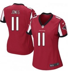 Womens Nike Atlanta Falcons 11 Julio Jones Game Red Team Color NFL Jersey